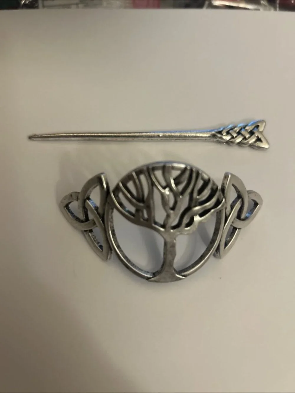 Celtic Tree of Life Hair Stick Barrette New Metal Hairpin Clip Accessory